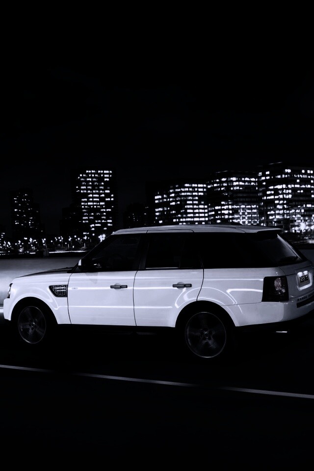 Белый Лэнд Ровер обои