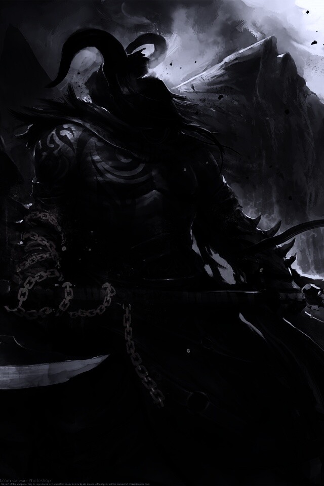 Демон с топором обои