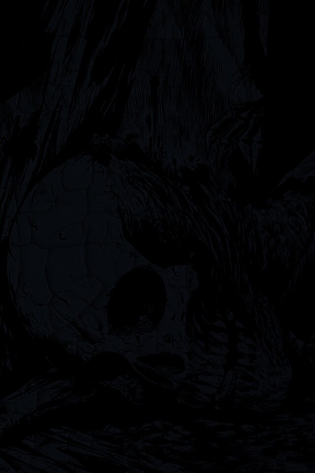 Тлеющий скелет обои