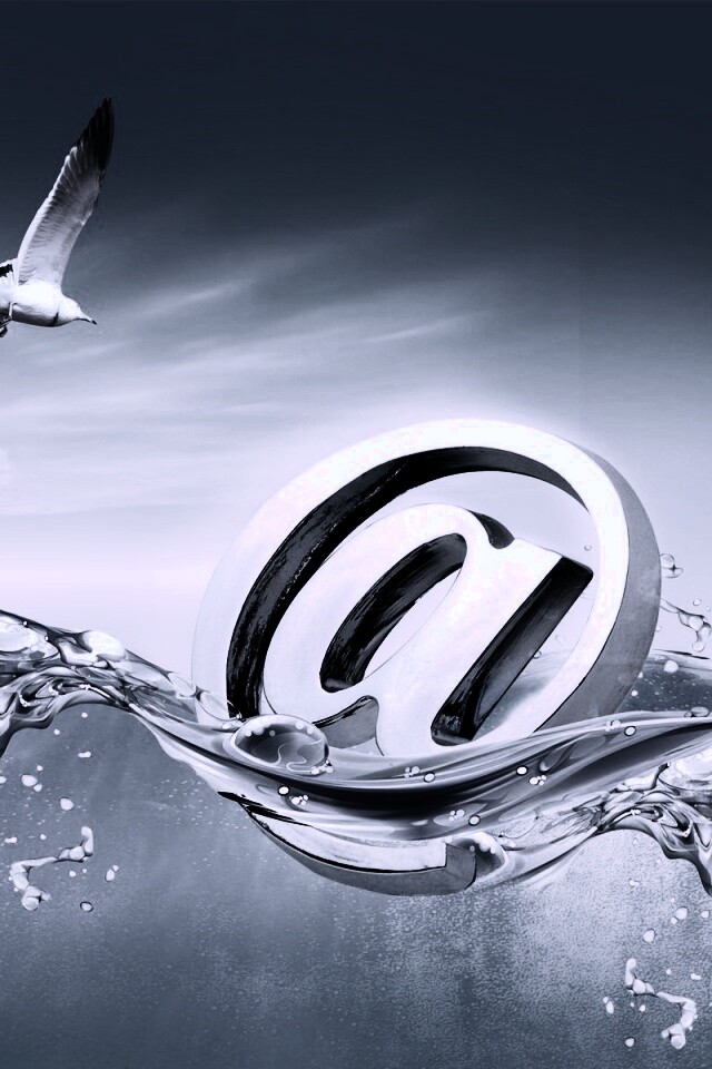 Собака тонет обои