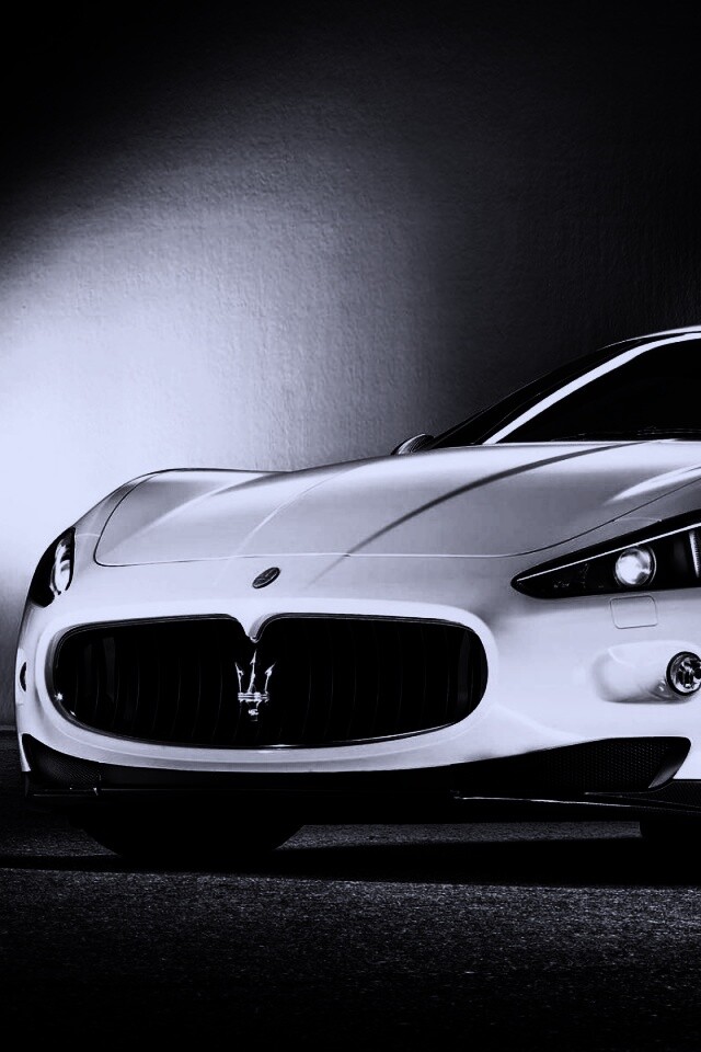 Белый Мазерати обои
