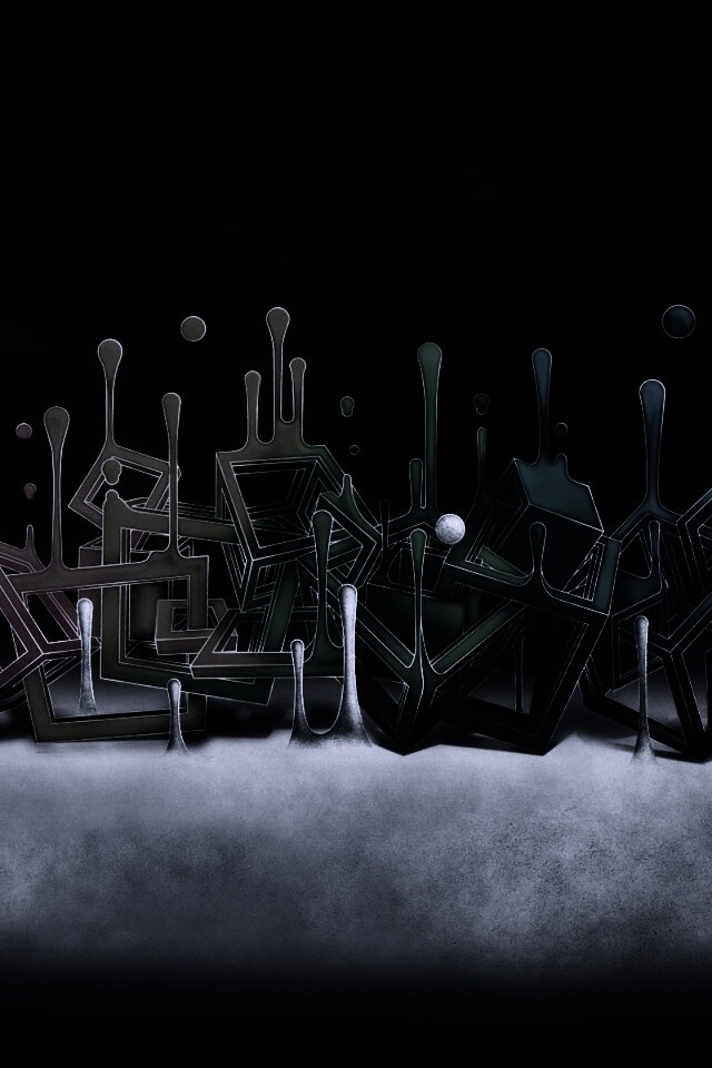 Цветные переплетающиеся кубы обои