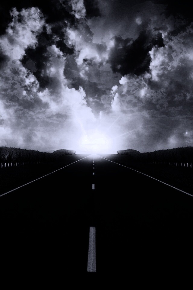 Дорога на закат обои