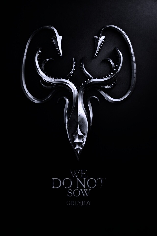 Металлический герб дома Грейджой обои