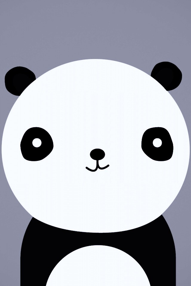 Минималистичная панда обои