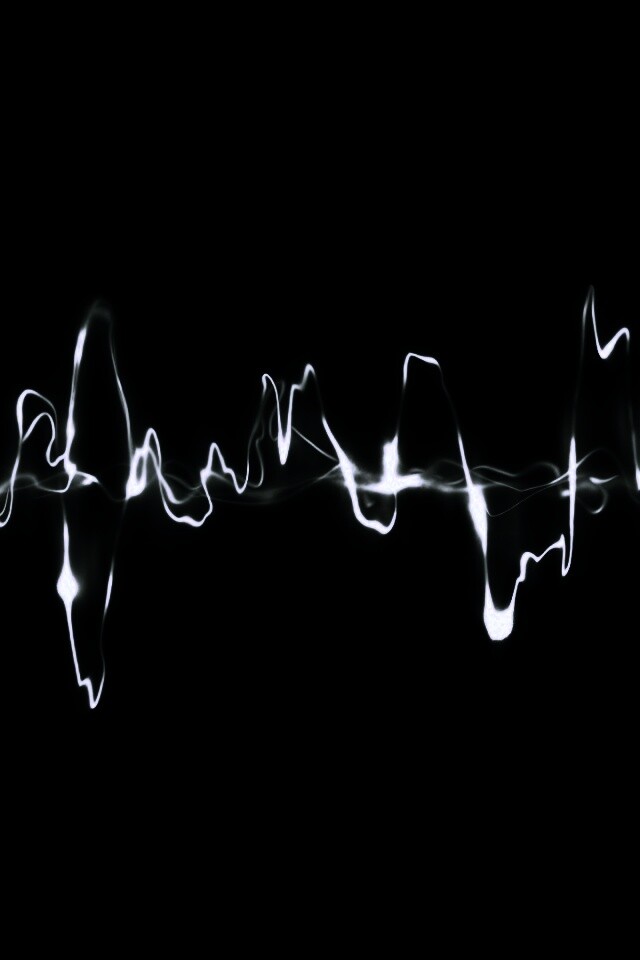 Зеленая пульсирующая волна обои