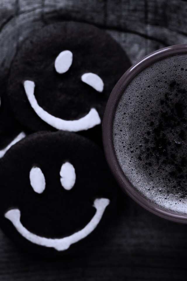 Кофе с печеньками обои