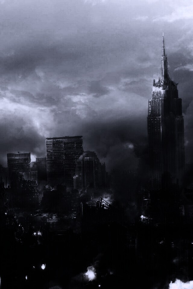 Город после ядерного взрыва обои