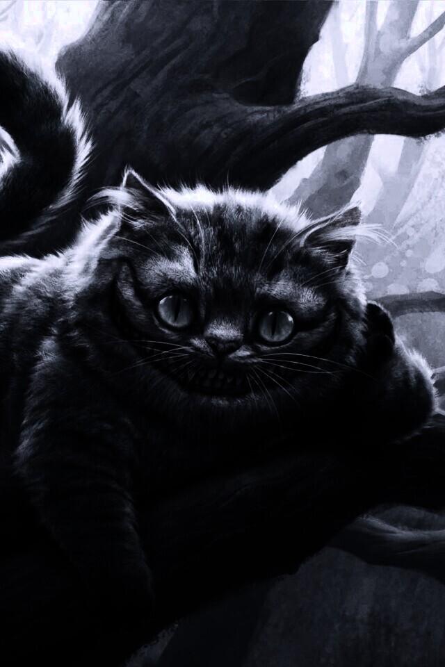 Чеширский кот обои