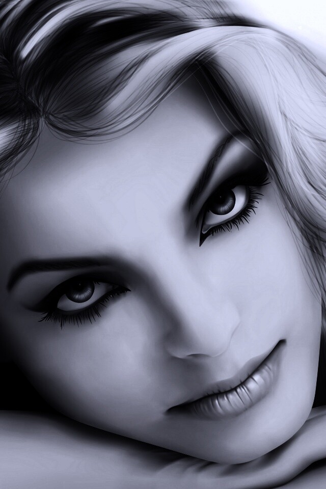 Девушка в векторе обои