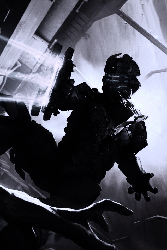 Айзек Кларк стреляет в монстра обои