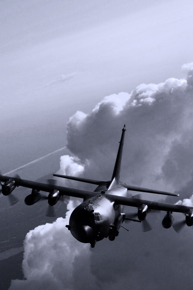 Самолет АС-130 обои