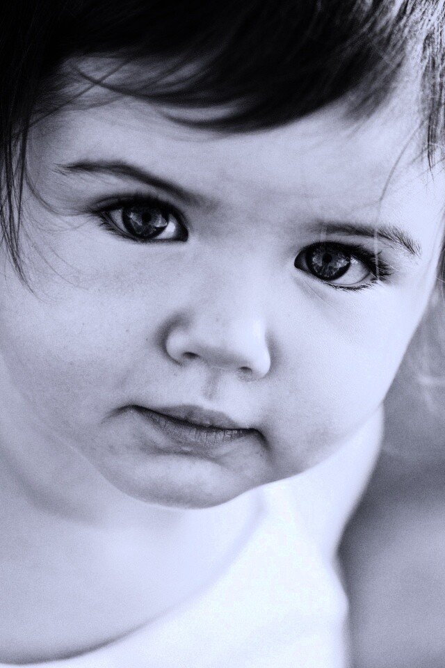 Детское личико обои