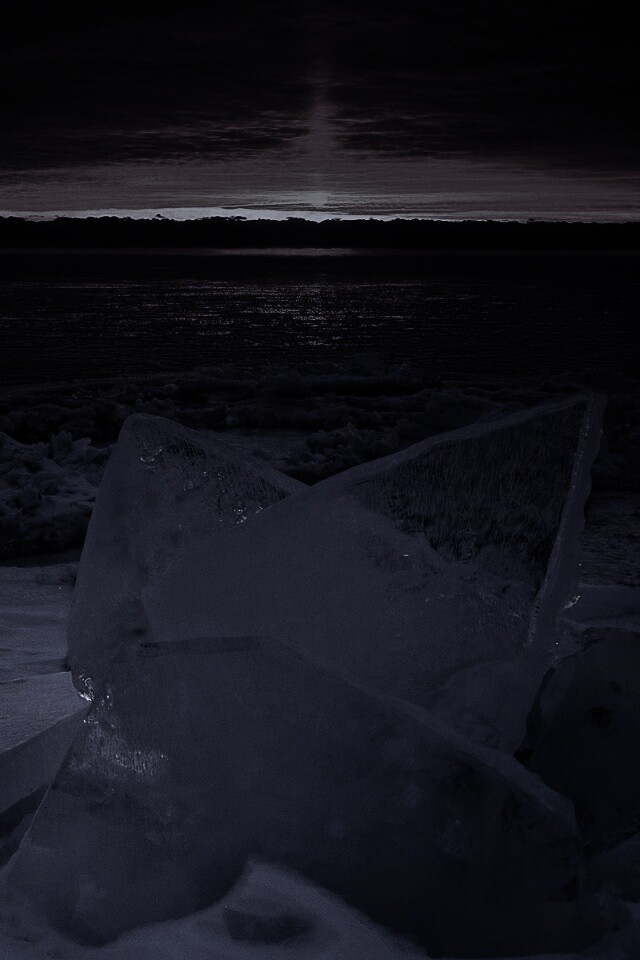 Река на закате обои