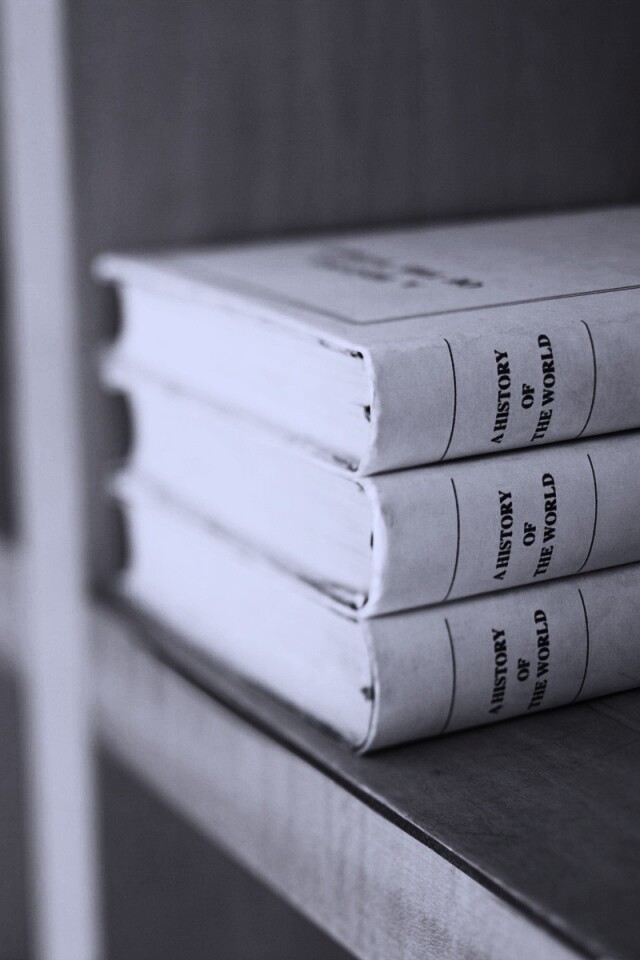 Книги на полке обои