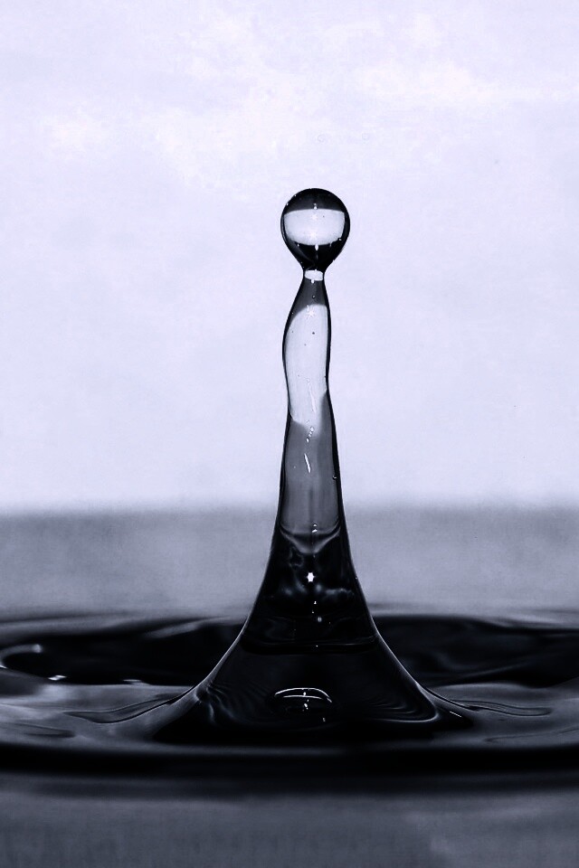 Падение капли обои