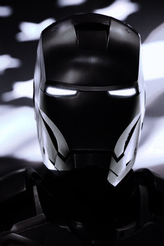 Железный человек на фоне американского флага обои