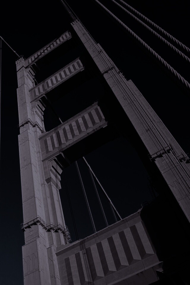 Опора моста Золотые Ворота обои