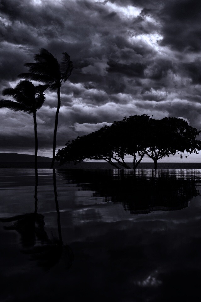 Восход над озером обои