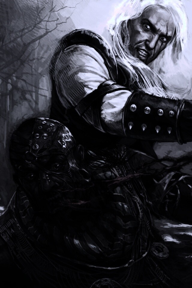 Геральт против Азара обои