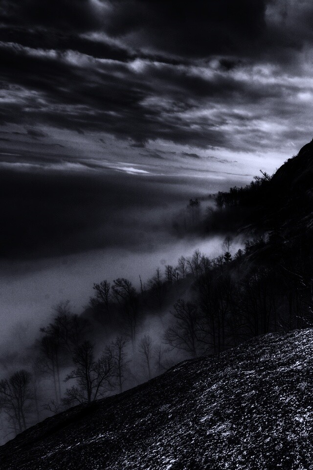 Туманные горы обои