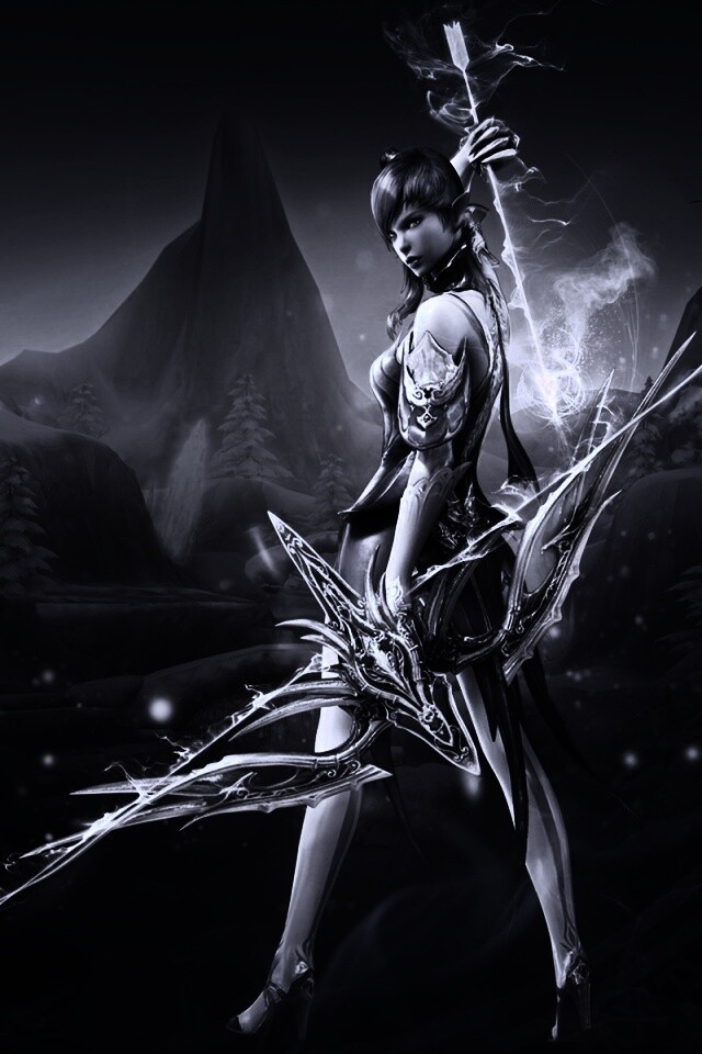 Эльфийка из Aion обои