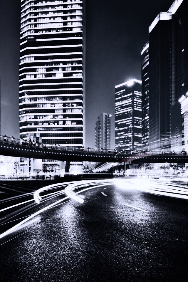 Ночной мегаполис обои