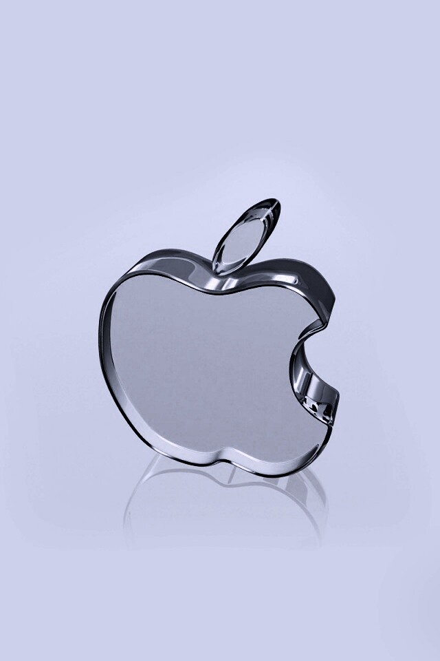 Стеклянный логотип Apple обои