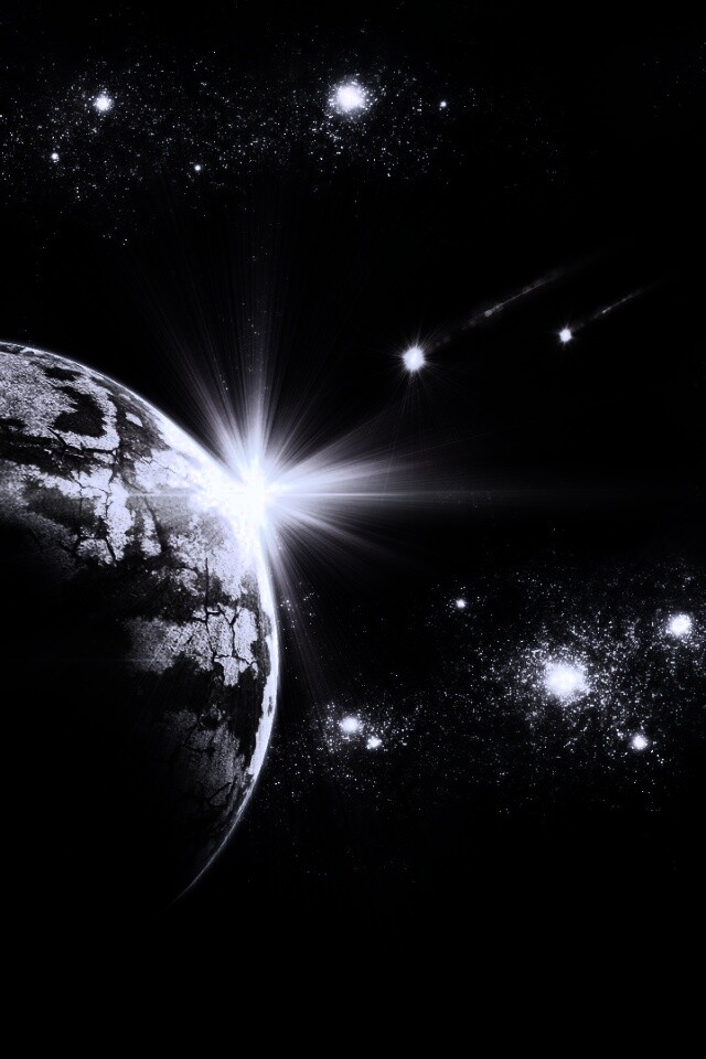 Кометы пролетают вблизи планеты обои