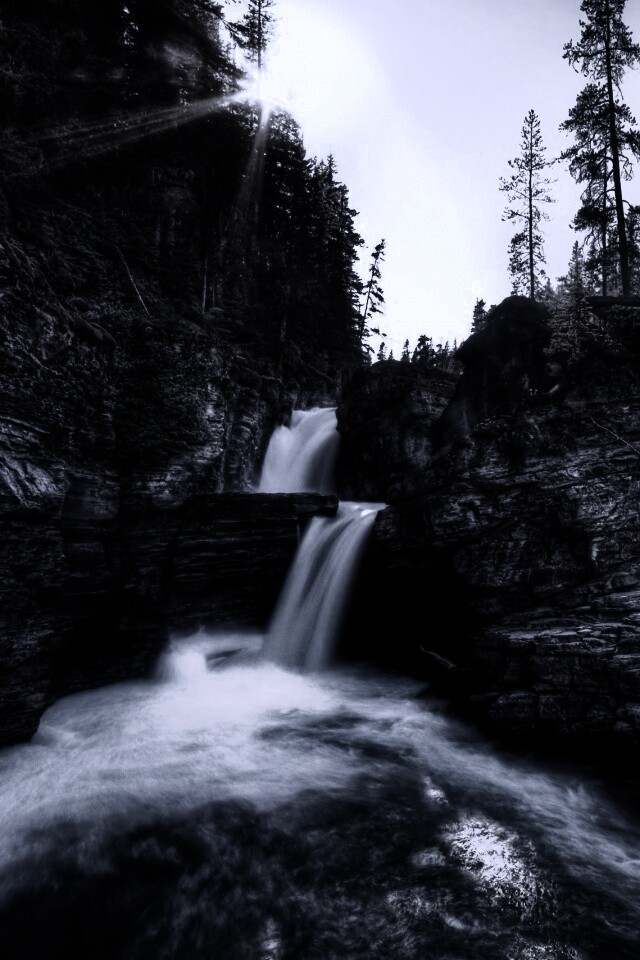 Горные водопады обои