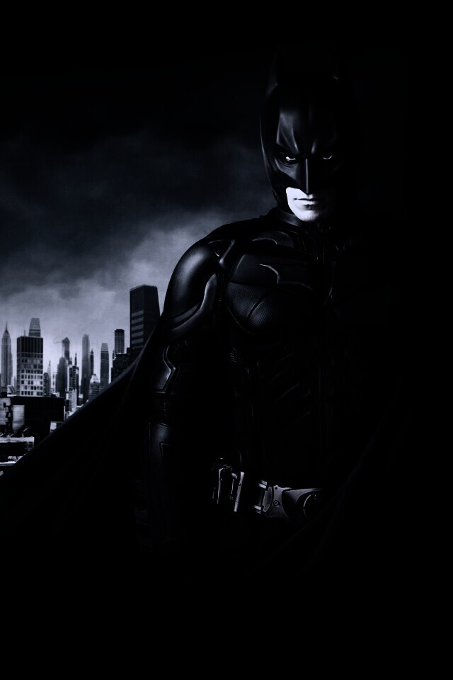 Бэтман над Готамом обои