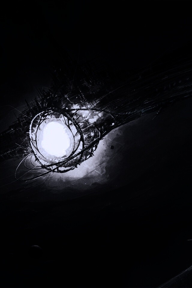 Зловещая космическая станция обои