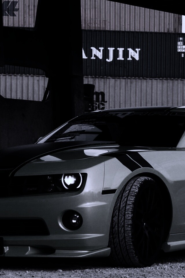 Шевролет камаро зеленый обои