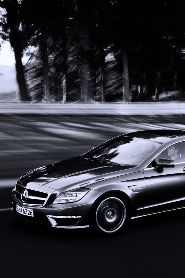 Мерседес в движении обои