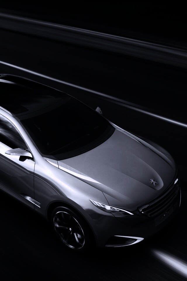 Концепт пежо на трассе обои