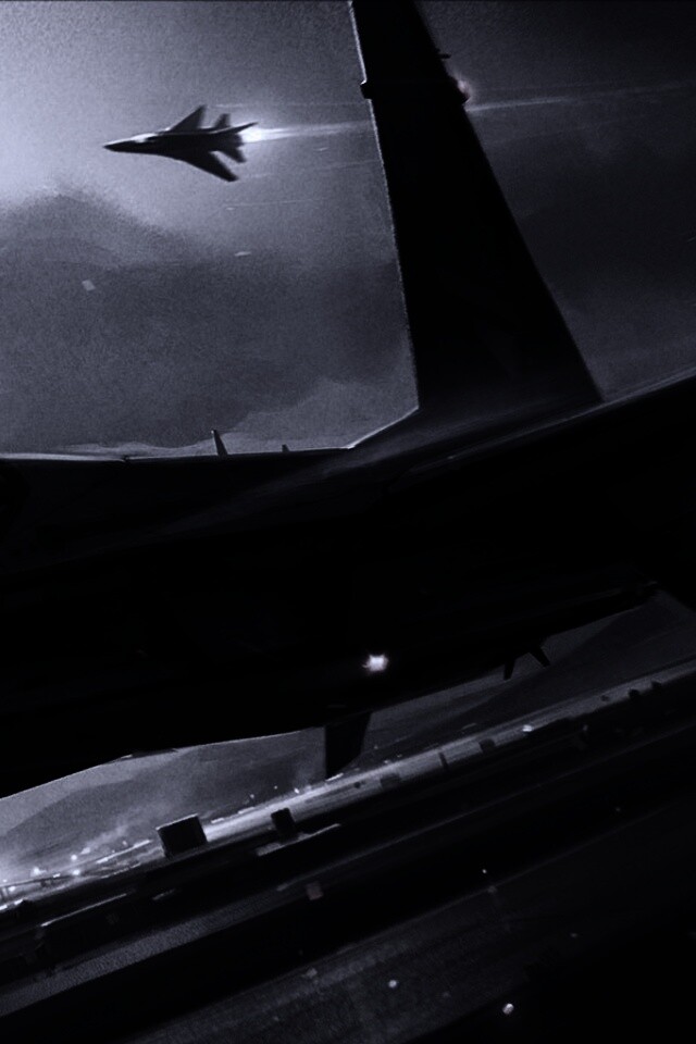 Истребитель на взлете обои