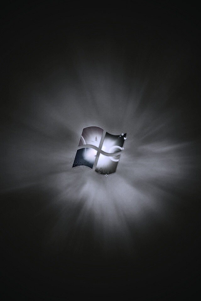 Сочный зеленый логотип Windows 7 обои