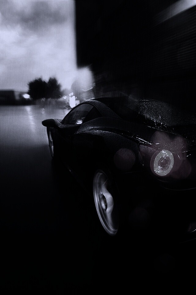 Ferrari под дождем обои