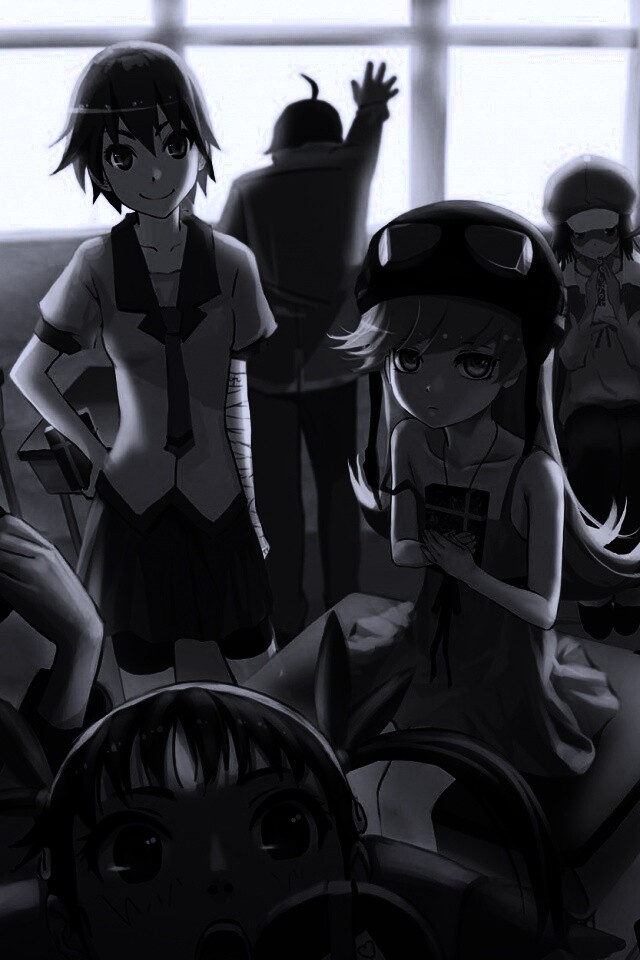 Девушки из Bakemonogatari обои