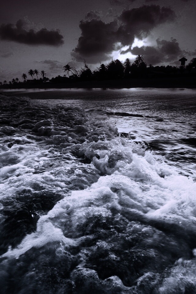 Огненный пляж обои