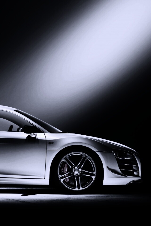 Audi R8 вид сбоку обои