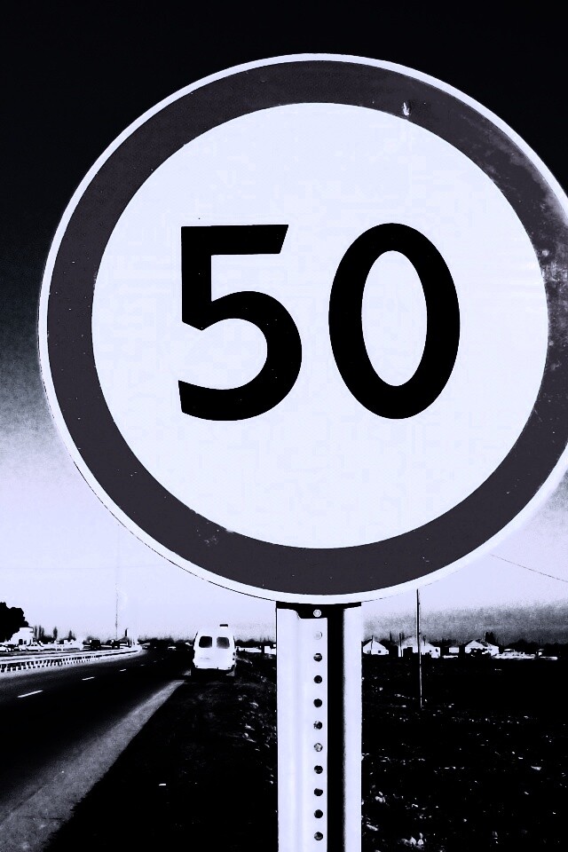 Ограничение скорости 50 км/ч обои