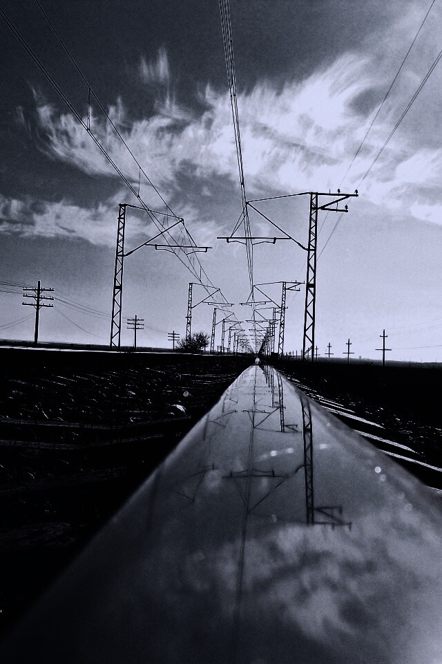 Фото вдоль железной дороги обои