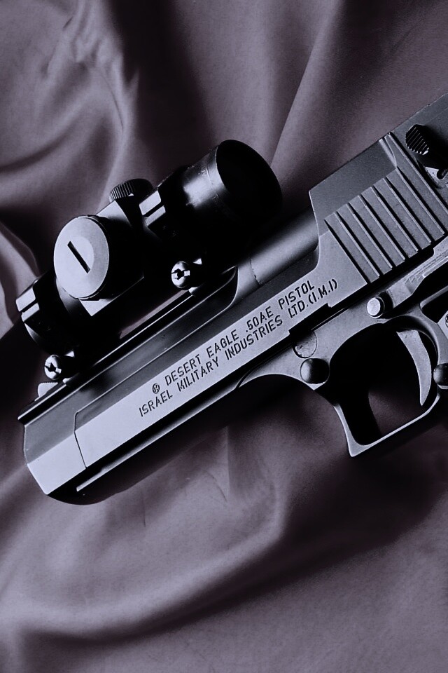 Пистолет Desert Eagle с прицелом обои