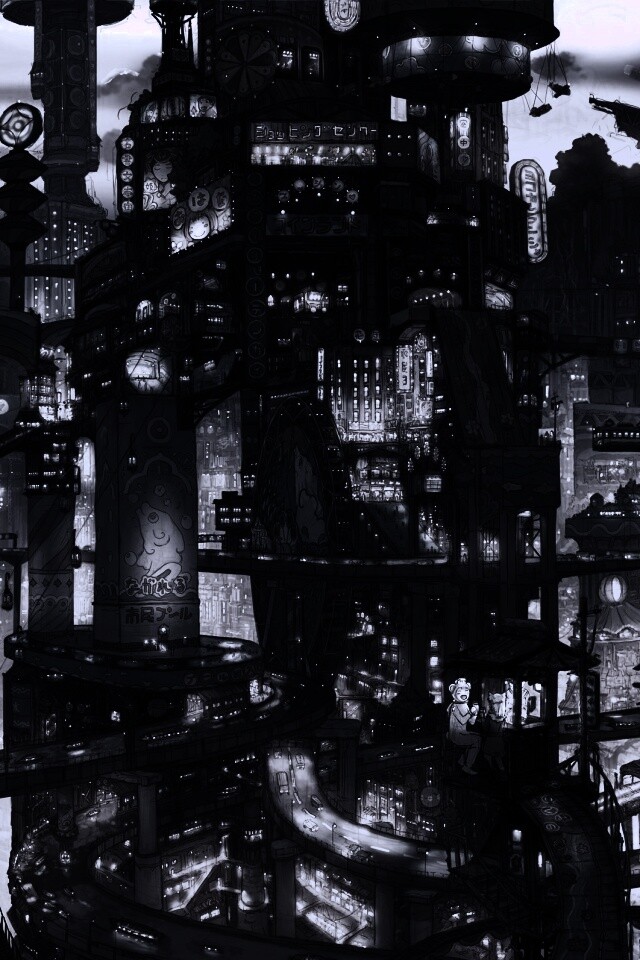 Город будущего обои