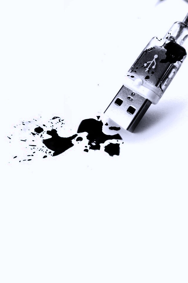 Кровавый usb обои