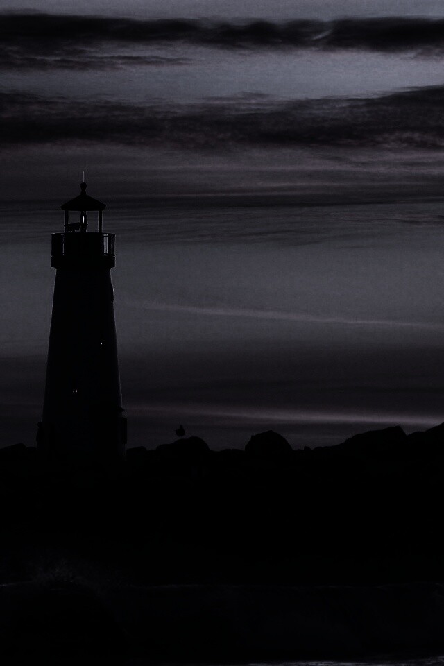 Вечерний маяк обои