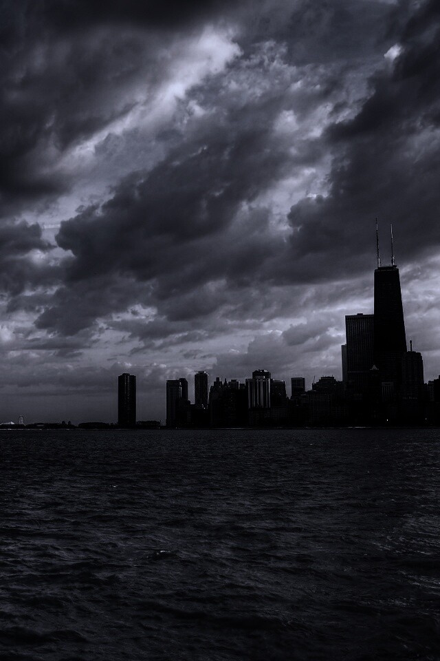 Вид на Чикаго обои