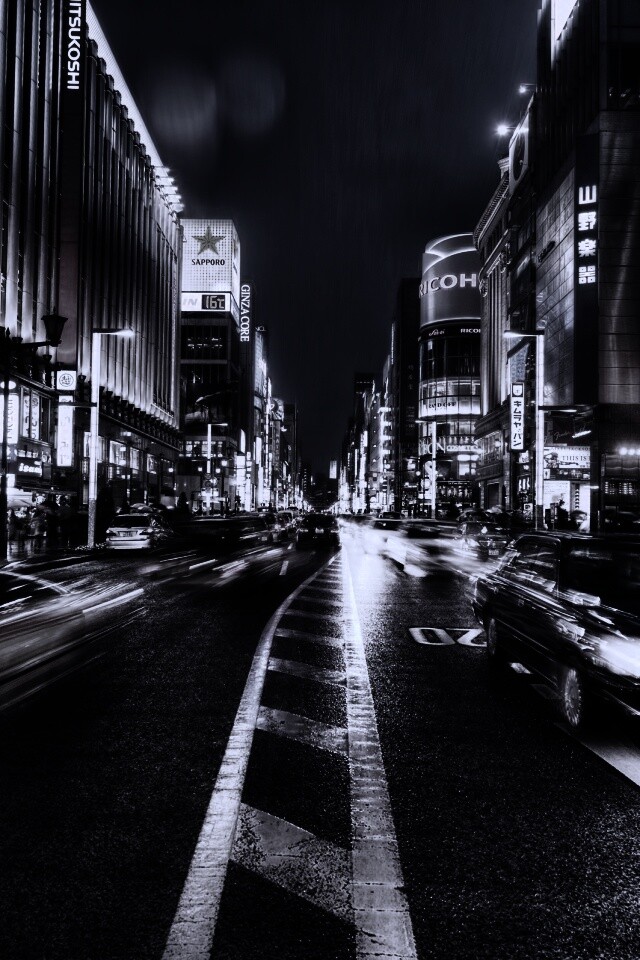 Ночное движение обои