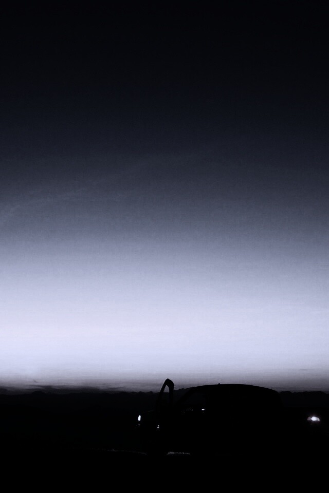 Авто на фоне заката обои